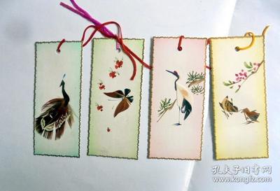 歲月珍藏 60、70年代中國(guó)羽毛水彩手繪書簽的藝術(shù)魅力